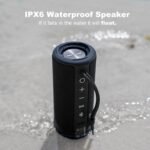 MIATONE Boombox Outdoor Portable Bluetooth Speaker Waterproof Wireless Speakers - Black - Image 7