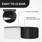 Hair Steamer for Natural Hair Home Use w/10-level Heats Up Quickly, Heat Cap for Deep Conditioning - Thermal Heat Cap for Black Hair, Great for Deep Conditioner (Black) - Image 6