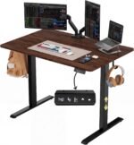 Standing Computer Gaming Office Desk - 48 x 24 Inches Adjustable Stand Up Electric Height Rising Table with Memory Presets for Home Study Writing PC Work, Modern Simple Walking Sit Desk, Easy Assembly - Image 2