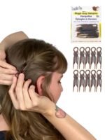 Good Hair Days Magic-Grip Hairpins, 10 Styling Updo U-Pins for Strong Hold | Curved 2.5" Hair Pins for Fine, Thick, Curly & Long Hair. All Day Discreet Hold for Buns, Half Updos, French Twists. USA-Made - Image 2
