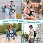 Mosago Dog Backpack Carrier, Front Chest Carrier for Small Dogs 7-11 lbs | Adjustable Shoulder Straps, Legs Out Design, Breathable Mesh, Hands-Free Carrying, Soft Padded Support, Walking/Hiking - Image 10