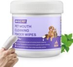 HICC PET Mouth Cleaning Finger Wipes for Dogs & Cats, 50 Count | Textured finger-fit wipes for routine mouth cleaning and visible food residue on accessible tooth surfaces after meals - Image 2