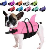 Small Dog Life Jacket Shark Light Puppy Life Vest for Swimming | Dog Life Vest for Boating Kayaking Canoeing - High Buoyancy Reflective Pet Lifesaver with Rescue Handle/ Leash Hook Pink,XS - Image 2