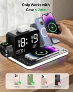 Acer Gadget 7-in-1 Wireless Charging Station Charger Stand for Multiple Devices for Apple - iPhone 17 16 15 14 13 12 Pro Max Apple Watch Airpods, Wireless iPhone Charger Station with Bluetooth TimeSyn - Image 9
