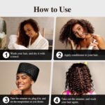 Heat Cap for Deep Conditioning: 10-Level Heats Up Quickly 3 Time Settings Hair Steamer for Natural Hair Home Use Thermal Steam Cap for Black Hair Portable Heating Caps - Image 8