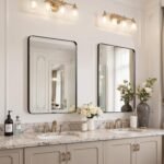 30"x22" Bathroom Vanity Mirror for Wall Aluminum Framed Farmhouse Rectangle | Anti-Rust, HD Reflection Anti-Desilvering, Distortion Free, Tempered and Shatter-Proof Wall Mounted Mirror, Black - Image 4