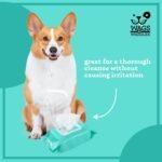Wags & Wiggles Hypoallergenic Dog Wipes for Sensitive Skin, Fragrance-Free Waterless Cleansing Cloths for Paws, Face, and Dog Body, No SLS, Parabens, or DEA, 100 Count | Waterless cleansing cloths for paws, face, and body, no SLS, parabens, or DEA for sensitive skin - Image 4
