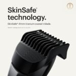 MANSCAPED® The Beard Hedger® Men's Premium Beard Trimmer, 20 Length Adjustable Blade Wheel, Stainless Steel T-Blade for Precision Facial Hair Trimming, Cordless Waterproof Wet/Dry Clipper - Image 6