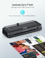 9-Inch Laminator Machine for Teachers & Home – All-in-One Jam-Free Laminator with Paper Trimmer, 2-Hole Punch, Corner Rounder, Fast 3-Min Warm-Up, 10 Pouches for School, Crafts & Office - Image 5