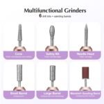 COSLUS C40 Electric Nail Drill Professional, Precise Dial Speed Control | Nail File Machine for Acrylic Gel Dip Powder Removal, Compact Manicure Tools, Beginner-friendly Polishing Set, Home - Image 10