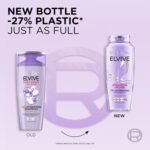 L'Oreal Paris Elvive Hyaluron Plump Hydrating Shampoo for Dehydrated, Dry Hair Infused with Hyaluronic Acid Care Complex, Paraben-Free, 12.6 Fl Oz - Image 5