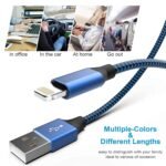 Apple MFi Certified 6Pack 3/3/6/6/6/10 FT iPhone Charger Lightning Cable | Nylon Braided Fast Charging Cable Compatible iPhone 14 Pro 13 mini 12 11 Pro MAX XR XS 8 7 Plus 6S SE, iPad - Image 6