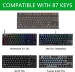 Geekria Tenkeyless TKL Keyboard Dust Cover, Frosted Acrylic Keypads Cover for 80% Compact 87 Key Computer Mechanical Gaming Wireless Portable Keyboard, Compatible with Logitech G715, G713 - Image 3