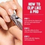Revlon Nail Clipper with File, Silver, 1 Count | Nail clipper with file and curved blade for accurate, easy trimming and grooming. - Image 6