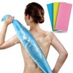 ARCH&M Exfoliating Washcloth & Shower Body Scrubber, 3 Pack | Japanese Washcloth, Korean Back Scrubber Towel, All Skin Type Daily Use in Shower, Textured Nylon, Smoother Skin, Quick-Dry - Image 2
