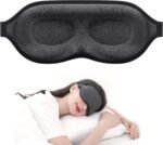 MZOO Luxury Sleep Mask for Back, Side Sleeper, Complete Light Blocking Sleeping Eye Mask Night Blindfold, 3D Zero Pressure & Spacious for Lash Extensions, Breathable Soft Eye Cover Flight Nap Travel - Image 2
