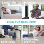 Pure Enrichment® PureRelief® XL Heating Pad - 12" x 24" Electric Heating Pad for Back Pain & Cramps, 6 Heat Settings, Soft Machine Wash Fabric, Auto-Off & Moist Heat (Charcoal Gray) - Image 4