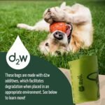 Reli. Biodegradable Dog Poop Bags w/Holder (1200 Count - 80 Rolls Bulk) | Leash Clip Dispenser | 9x13" Large Dog Bags for Poop | Green Eco-Friendly Oxobiodegradable Waste Disposal Refills (Unscented) - Image 7