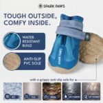 Spark Paws 365 Dog Shoes - All-Season Boots for Winter Snow & Hot Pavement | Water-resistant, anti-slip, stay-on straps - rain, ice & summer booties in one. Reflective; small, medium & large dogs - Image 5