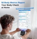 GE Smart Scale for Body Fat with BMI Muscle Mass, 5.3-inch Handle Display | 8-Electrode Weight Scale, Full Body Composition Analysis, for Bathroom and Gym, 50+ Metrics, Bluetooth App Sync, Black - Image 3