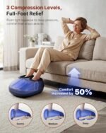 KNQZE Shiatsu Foot Massager with Heat for Plantar Fasciitis, FSA Eligible | Deep Kneading Shiatsu Massage, Multiple Heat & Compression Levels, Remote Control, Fits Men's Size 13, Gift for Women Men Mom - Image 6