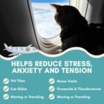 ALBERT & MIA Lickable Cat Calming Treats, Stress & Anxiety Relief, 20 Pack | Vet recommended sleep aid for indoor kittens and adult felines, soothes grooming, car rides, vet visits and plane trips - Image 3