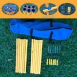 Dog Agility Equipment, Agility Poles, Dog Jumps, Outdoor Obstacle Course with 6 Weave Poles and Adjustable Jump Bar, Partial Gift Conversion Buckle (Blind Box) Yellow - Image 4
