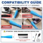Sealegend Dryer Vent Cleaner Kit with Vacuum Hose Attachment & Brush Blue | Fits Most Vacuums, Loosens Stubborn Lint & Removes Hidden Dust, for Dryer Vents, Refrigerator Coils & Narrow Gaps - Image 4