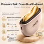 GS5 Electric Heated Gua Sha Tool, Red Light Face Massager, Pink | Brass Facial Massager with Vibration, Beauty Device for Face & Neck, Skin Firming Device for Facial Sculpting, Gift for Women - Image 5
