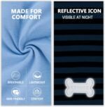 KYEESE 2Pack Cotton Dog Shirt for Small Dogs Soft Striped Tank Top | Reflective for Safety, Lightweight & Breathable, Gentle on Sensitive Skin, Stretchy & Free to Move, Comfortable Daily Wear - Image 6