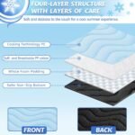 Cooling Mat for Large Dogs, 40"x28" Breathable Self Cooling Crate Mat | Portable Washable Pet Cooling Pad for Kennel, Sofa, Bed, Floor, Car Travel Indoor Outdoor Summer Use - Image 5