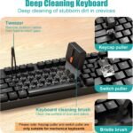 VICHYIE 32 in 1 Multi-Function Cleaning Kit for Electronic Devices (Black) | Phone Cleaning Tool, PC Keyboard Cleaner Kit with Brush, Multipurpose Cleaning Set for Earbuds, Cellphone, Computer, Cameras - Image 5