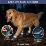 Spark Paws 365 Dog Shoes - All-Season Boots for Winter Snow & Hot Pavement | Water-resistant, anti-slip, stay-on straps - rain, ice & summer booties in one. Reflective; small, medium & large dogs - Image 7