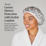 Kitsch Aluminum Foil Heat Cap for Deep Conditioning | Reusable Hair Streamer For Coloring, Perm & Treatment, Elastic Band, Deep Conditioning Hair Cap, Shower Cap for Sauna & Spa - Image 3