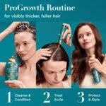 OGX ProGrowth + Peptide Serum Mist, 6.5 fl oz | Heat Protectant Spray, Instantly Thickens Hair Root to Tip, Protects From Breakage, Visibly Thicker Fuller Hair - Image 8
