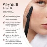 Kitsch Dermaplane Razor for Women Face – Black, 12 pcs | Face Razors for Women & Men, Eyebrow Razor & Face Shaver – Exfoliating Facial Razor & Dermaplaner as Tool for Smoother Skin - Image 4