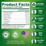 Hemp Calming Chews for Dogs with Anxiety and Stress - Dog Calming Treats - Anxiety Relief - Separation - Travel - Barking - Melatonin - Hemp Oil - 120 Soft Treats - Made in USA - Image 7