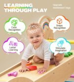 Pikler Triangle Set, 9-in-1 Montessori Climbing Toy for Toddlers, Foldable Wooden Indoor Jungle Gym & Playground Climber for Learning and Motor Skills (18 Months–7 Years) - Image 4