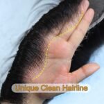BEEOS 13x4 Skinlike Real HD Lace Frontal Only, 0.10mm Ultra-thin Invisible HD Lace Pre-plucked Vivid Hairline Straight Human Hair Frontal Piece 12 Inch - Image 7