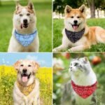 PAWCHIE Dog Bandanas Small Reversible Styles Pet Triangle Scarf Bibs - Adjustable with Two Snaps - Kerchief Set Accessories for Dogs, Puppy, Cats Red - Image 8
