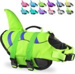 Fragralley Shark Fin Dog Life Jacket, High Buoyancy with Tear-Resistant Nylon of Dog Swim Vest, Pet Life Preserver for Small Medium Large Dogs, Puppy Float Vest for Swimming and Boating - Image 2