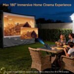 Projector with Wifi and Bluetooth Native 1080P, 4K Supported, Home Movie Projector with HDMI, USB, Type‑C, Compatible with Smartphone/ Tablet/ Laptop/ TV Stick/ PS5 for Gaming, Home Cinema - Image 7