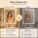 Antok 24x36 LED Bathroom Mirror with Lights, Backlit + Front Lit Vanity Mirror with CRI>90, Dimmable Anti-Fog Smart Mirror with Memory Function, 3 Color Temperatures, Shatterproof Tempered Glass, ETL - Image 7