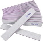 Nail Files (12 Pack), 100/180 Grit Emery Boards Nail File for Natural Nails and Acrylic Nails, Double Sided Emory Boards limas para unas acrilicas Profesional Fingernail Filer Reusable Manicure Gray - Image 2
