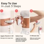 Redu Sculpt Body Sculpting Machine & Cellulite Massage Tool & Vitamin C Oil | Includes Vitamin C Oil for body care routines and skin-tightening massage sessions on stomach, arms, legs and love handles. - Image 6