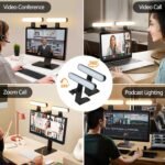 Dual-lamp Video Conference Lighting, LED Streaming Light with Remote and Touch Control, Zoom Lighting for Computer,Webcam Laptop Monitor Ring Light for Video Calls/Zoom Meetings/Video Recording - Image 6