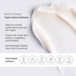Revision Skincare Triple-Action Exfoliator Face Exfoliator | Advanced facial exfoliator with glycolic acid, salicylic acid, and lactic acid to smooth, brighten, and refine skin texture. - Image 6