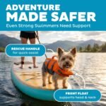 Outward Hound Granby Splash Orange Dog Life Jacket, XS - Image 3