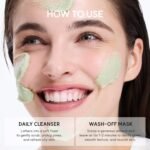 Arencia Korean Rice Mochi Face Cleanser - Face Wash, Gentle Scrub All in One for Deep Cleansing, Moisturizing, Pore Minimizing with Rice Water & Green Tea (4.23oz) - Image 9
