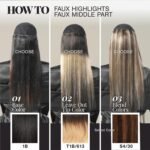 Sensationnel Empire Yaki Human Hair,1 Pack 16 inch, 1B OFFBLACK | Tangle-Free, Quick Weave & Sew-In Styles, Faux Highlights, Faux Middle Part Leave Out - Image 4